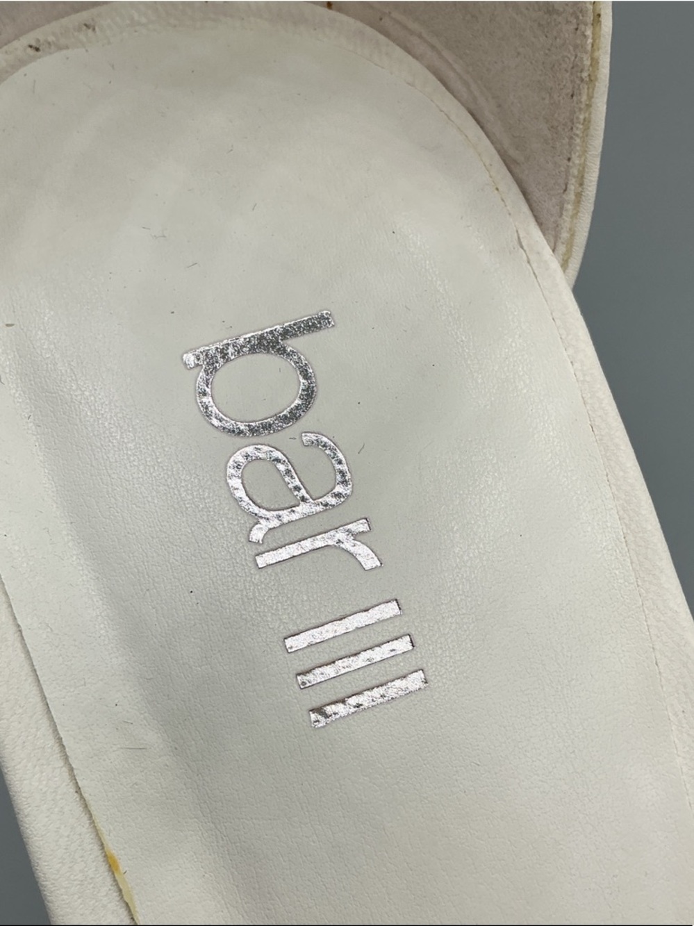Barr III BLAKKEP White Ankle-Strap Sandal with Clear Block Heel, size 7.5 NEW - Picture 2 of 7